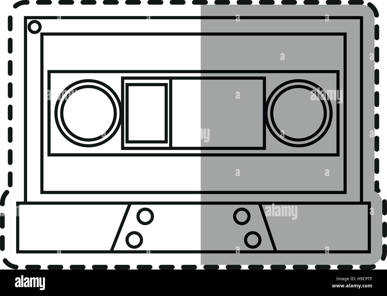 Isolated cassette device design Stock Vector Image & Art - Alamy