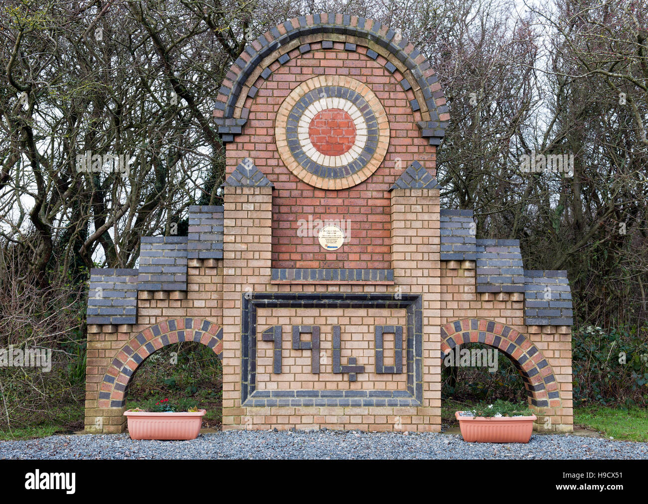 Battle of Britain Memorial, Capel-le-Ferne, Folkestone, Kent. Stock Photo