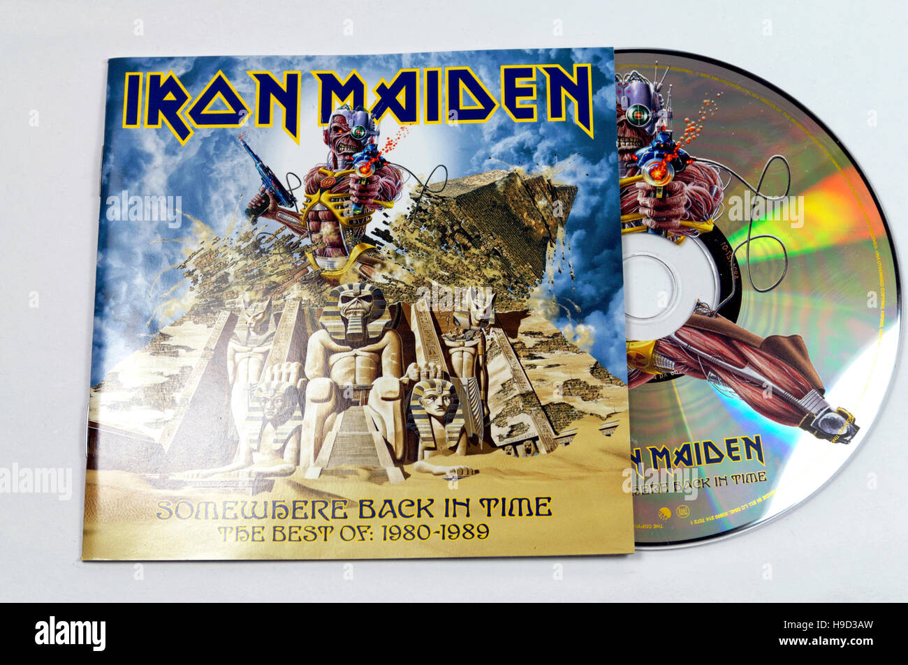 Iron Maiden Somewhere Back in Time Album. Stock Photo