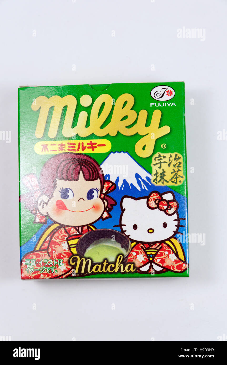 Milky Japanese Sweets Stock Photo