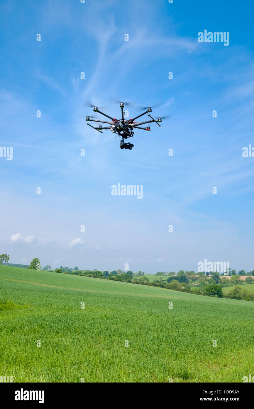 DJI S1000 professional drone for field mapping Stock Photo