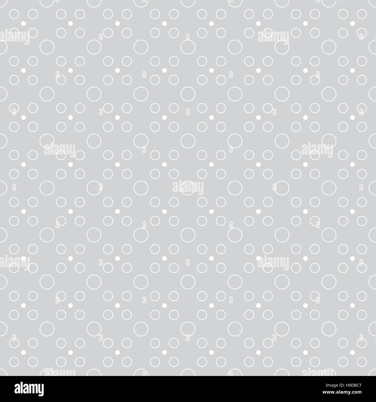 Geometric seamless pattern with circles of different sizes. Monochrome ...