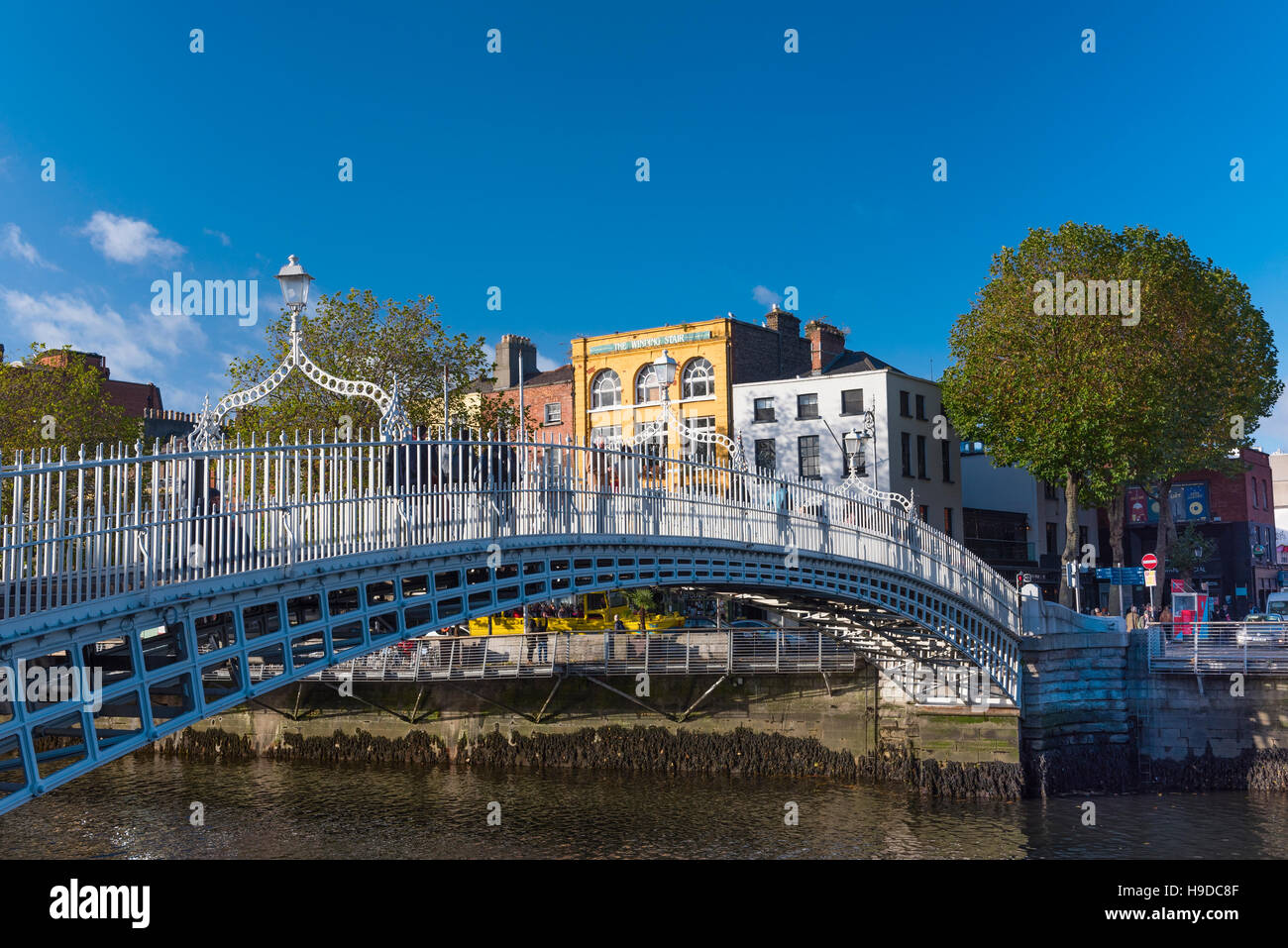 Ha'penny bridge Dublin Ireland Stock Photo