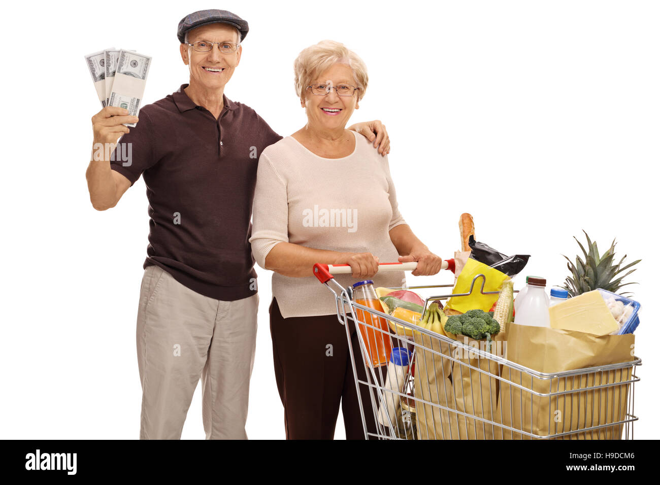 Happy Old Lady Money High Resolution Stock Photography and Images - Alamy