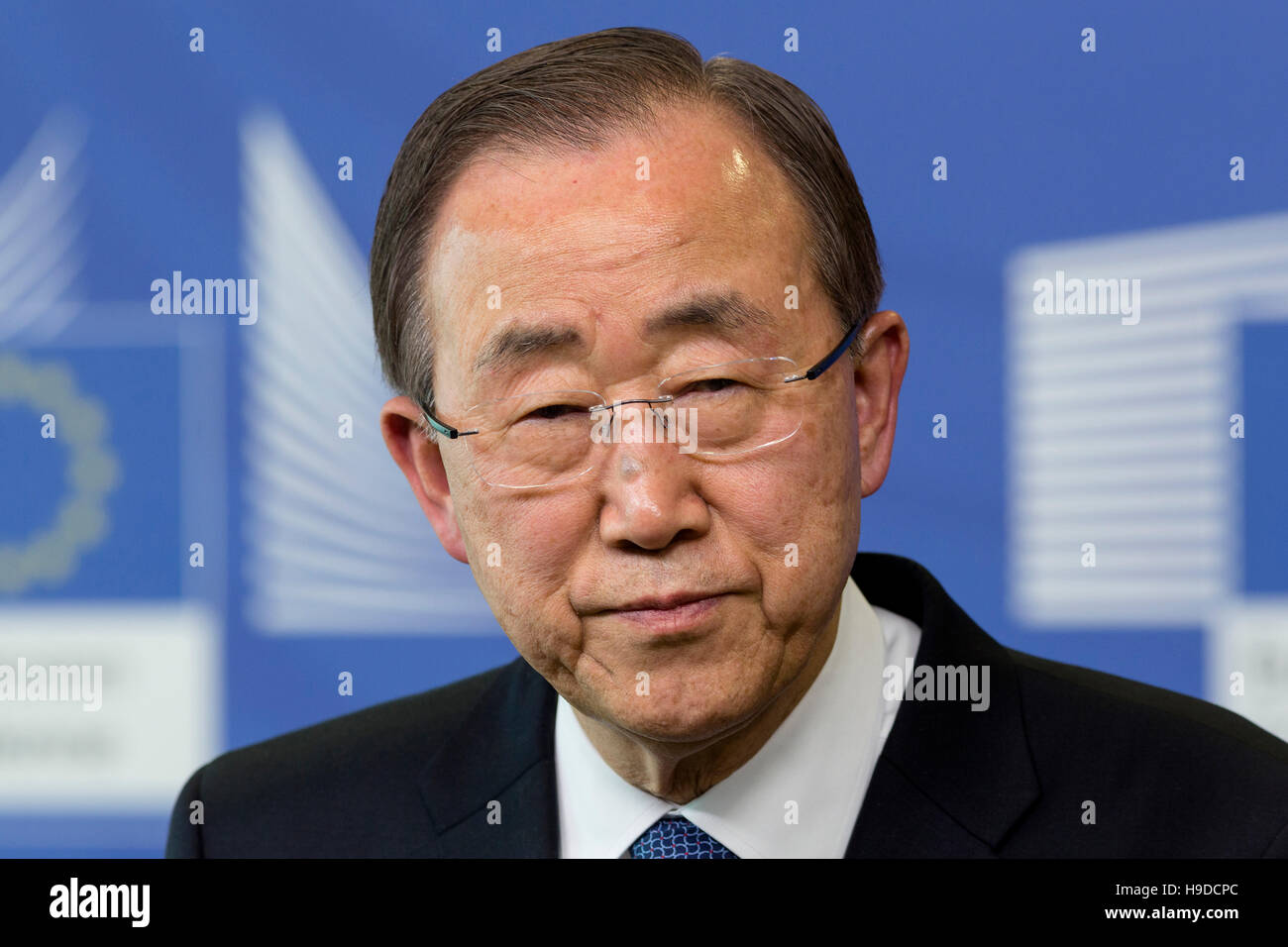 United nations secretary general ban ki moon and secretary general hi ...
