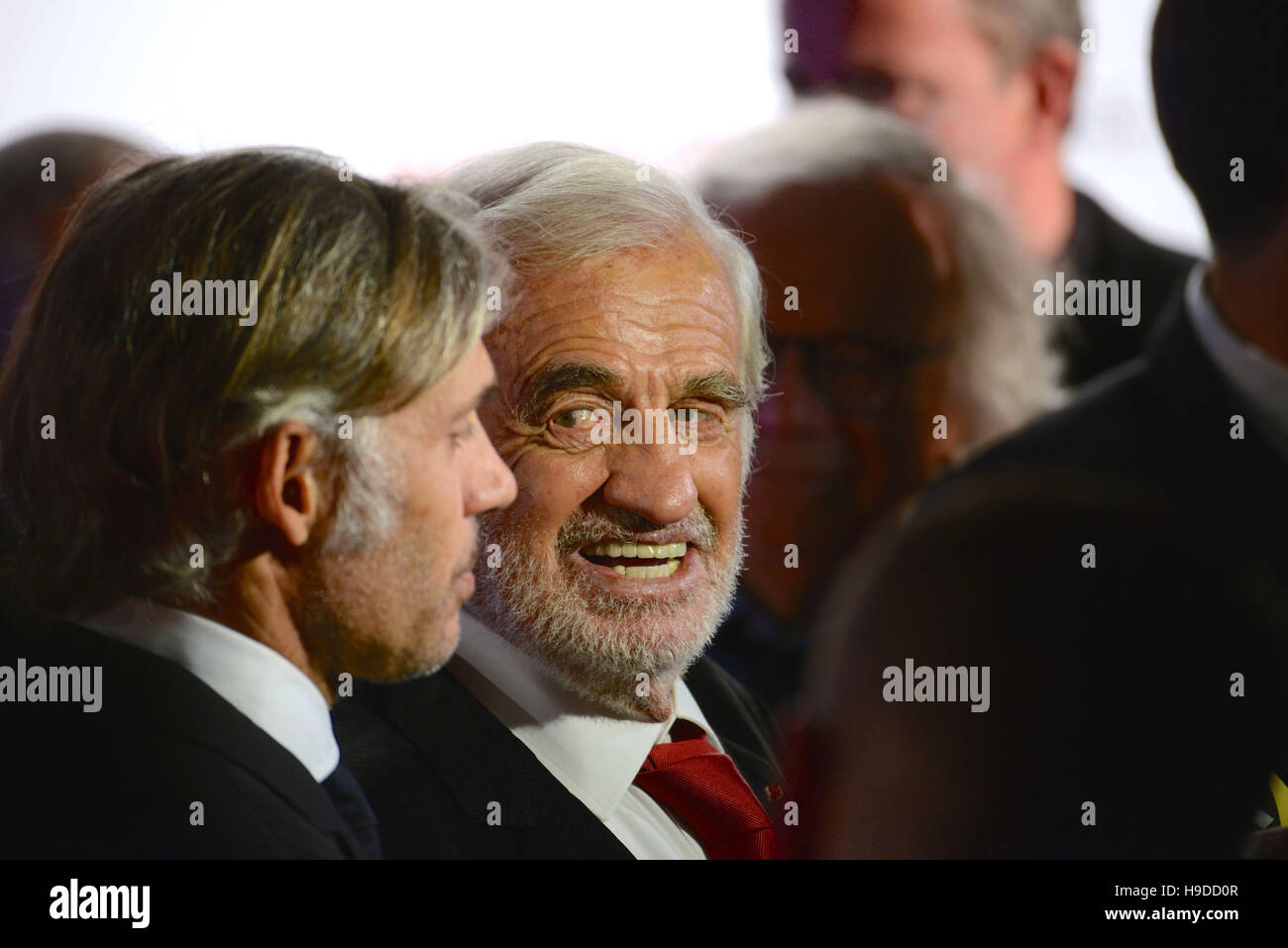 Lyon (south-eastern France), 2015/10/12: Jean-Paul Belmondo and his son Paul Belmondo attending the Grand Lyon Film Festival 'Lumière 2015' held from October 12 to18. Stock Photo