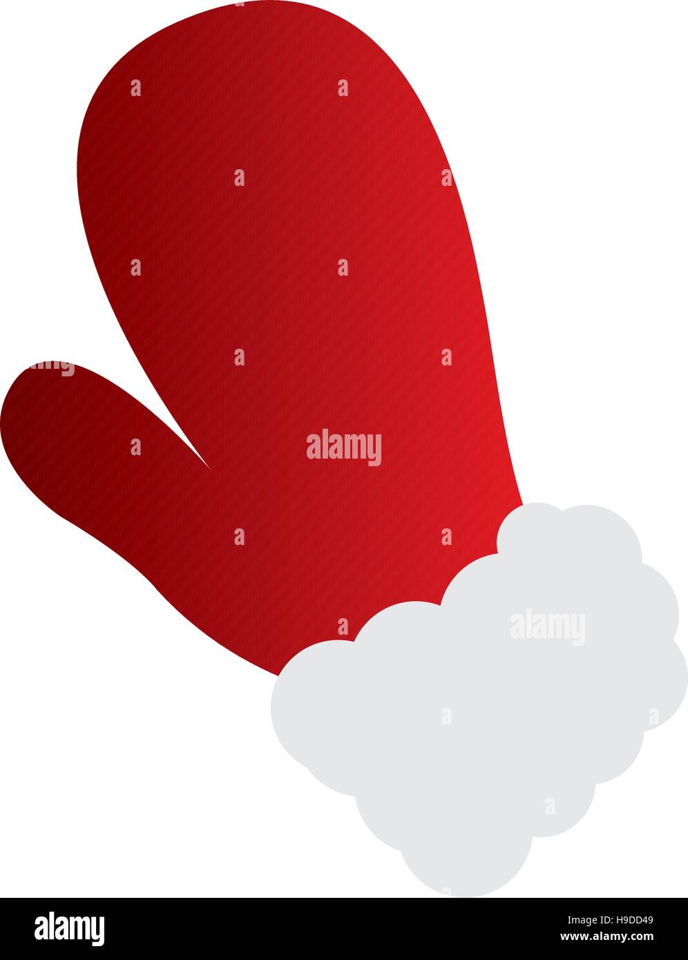 Isolated christmas gloves on a white background, Vector illustration
