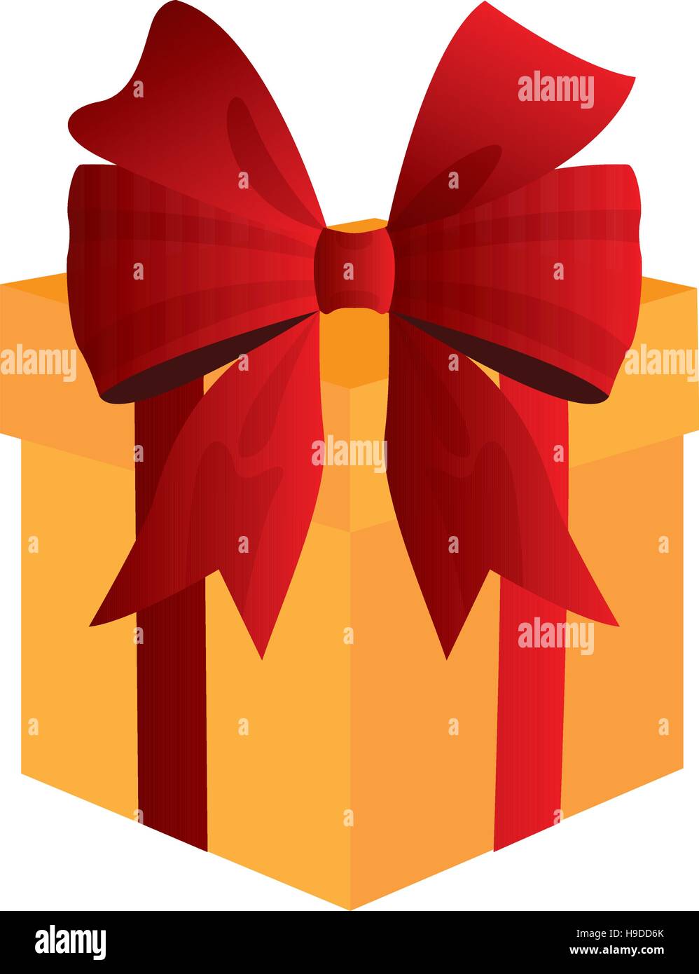 Isolated present with a ribbon, Vector illustration Stock Vector Image ...