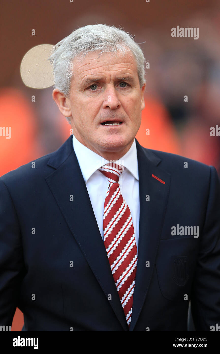 Stoke City manager Mark Hughes Stock Photo Alamy