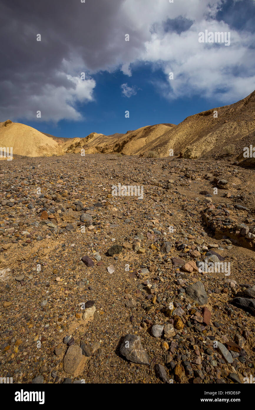 Desert landscape, along, Badwater Road, Death Valley National Park, Death Valley, California Stock Photo