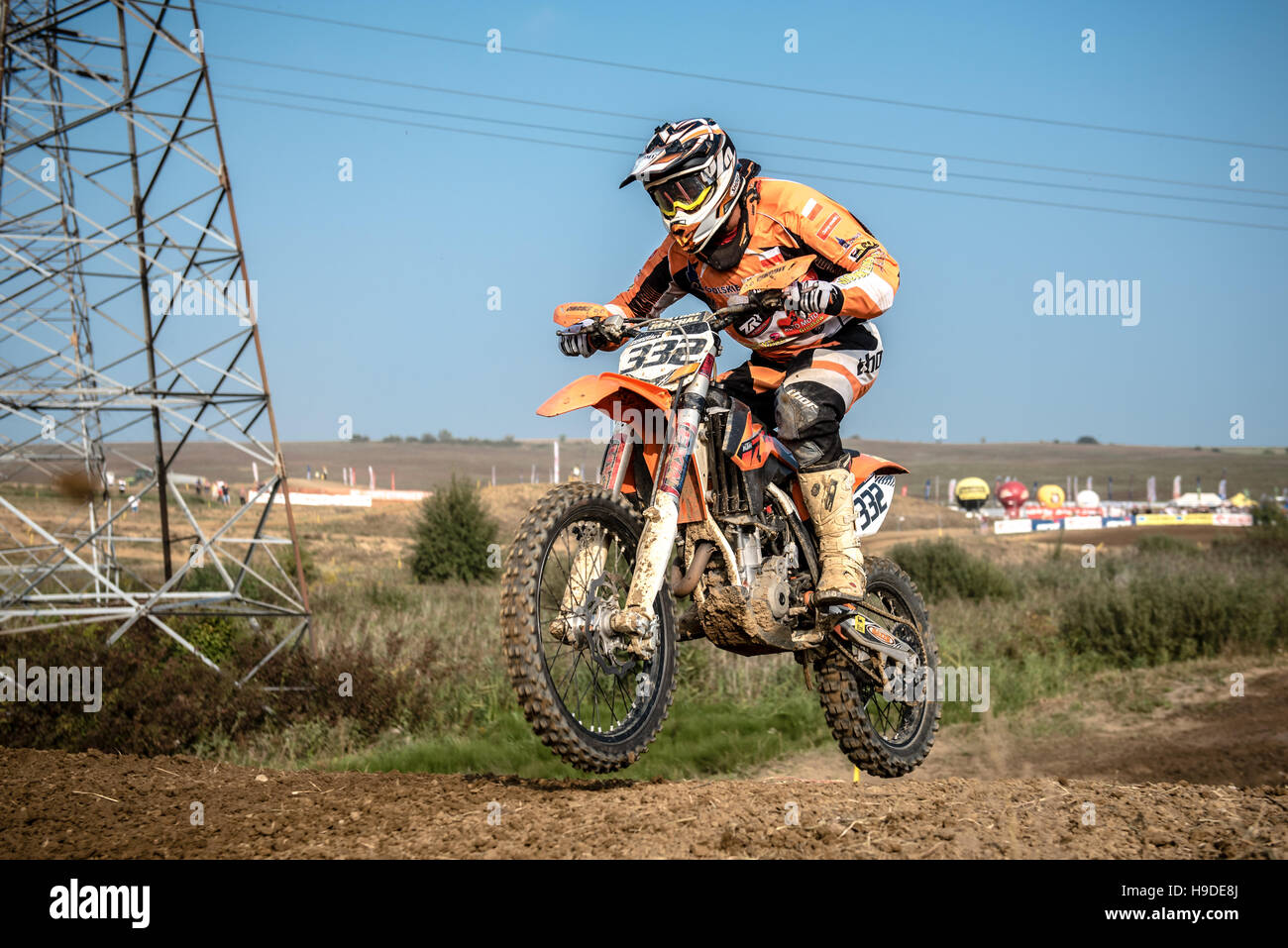 Motorocross Rider motocross rider in the race Stock Photo - Alamy