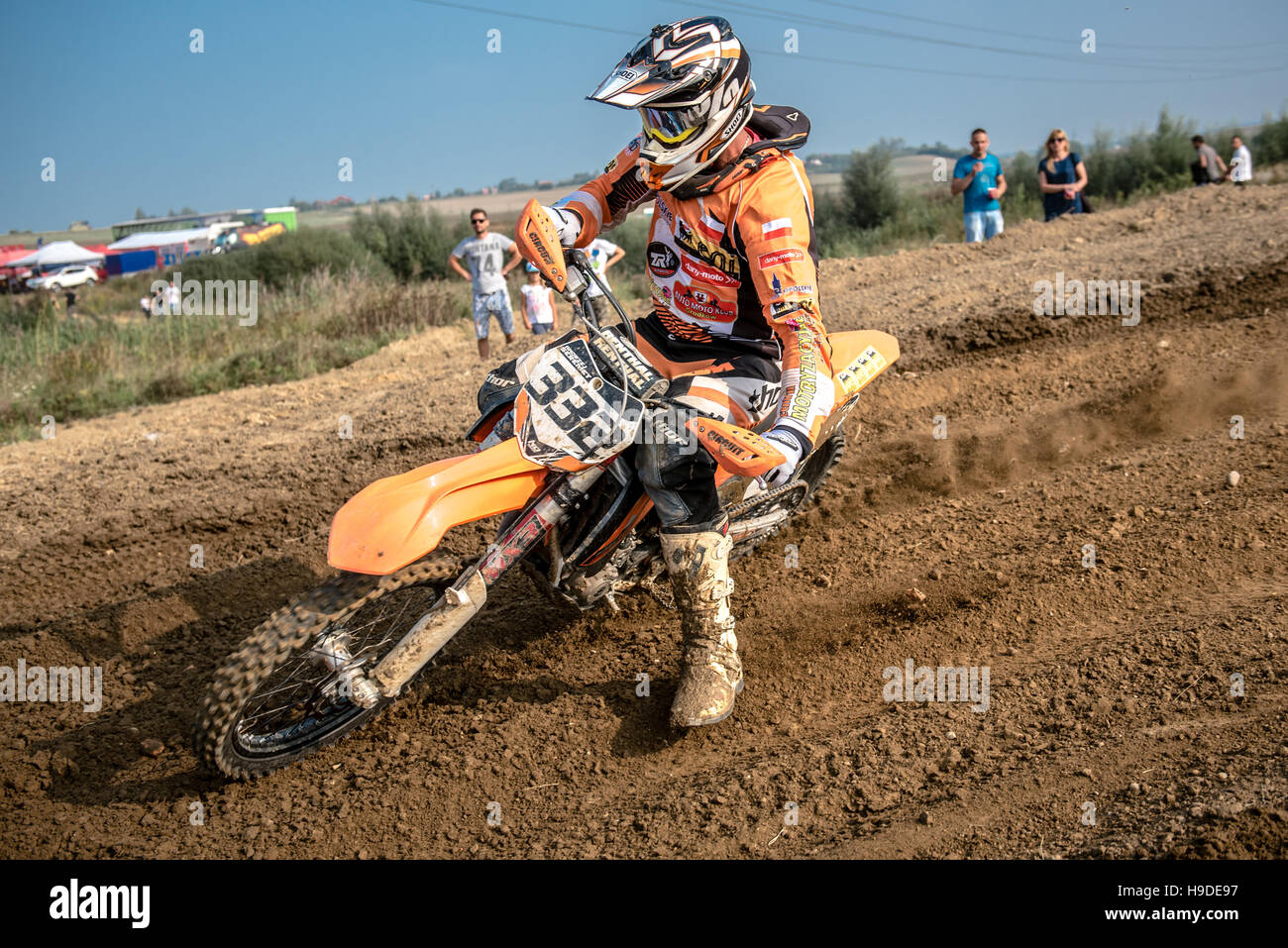 motocross rider in the race Stock Photo - Alamy