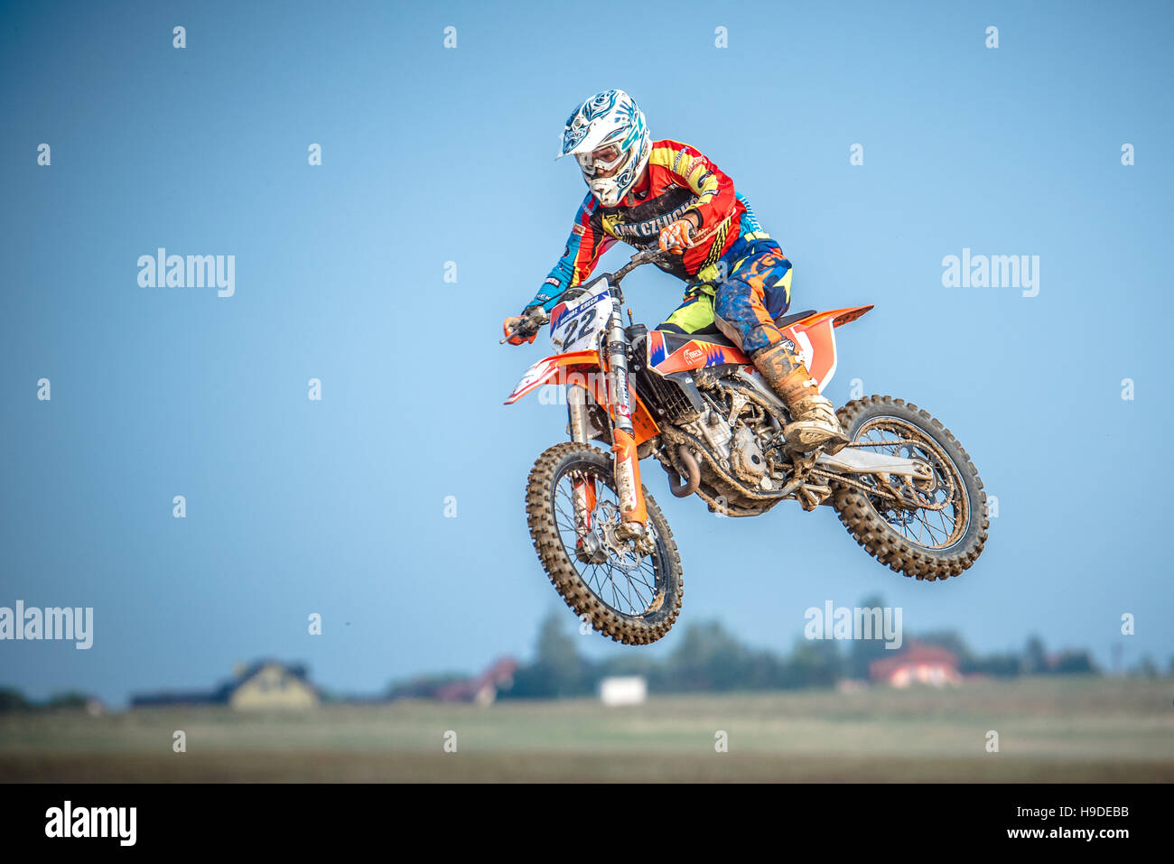 Motorocross Rider motocross rider in the race Stock Photo - Alamy