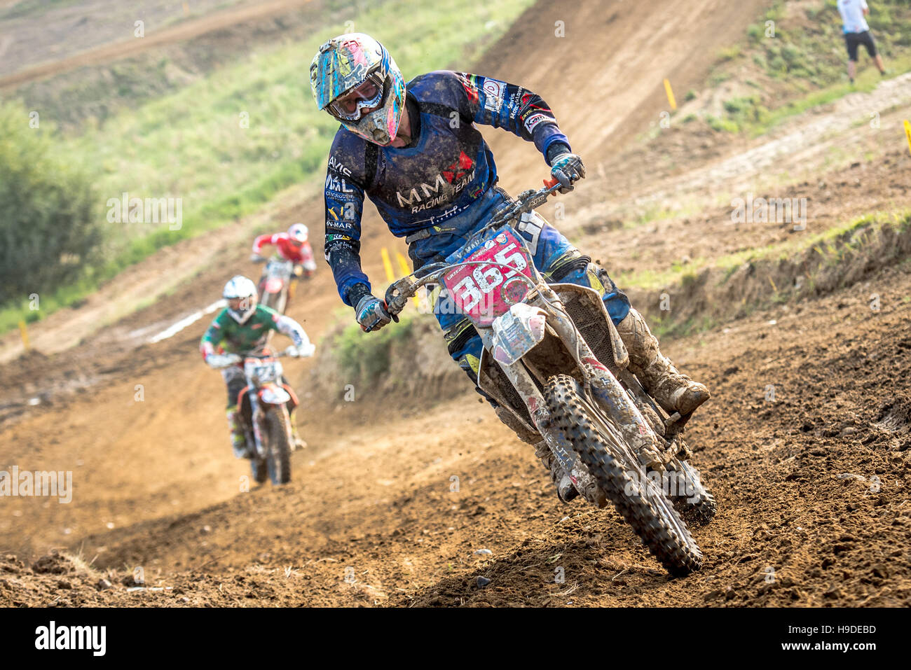 motocross rider in the race Stock Photo - Alamy