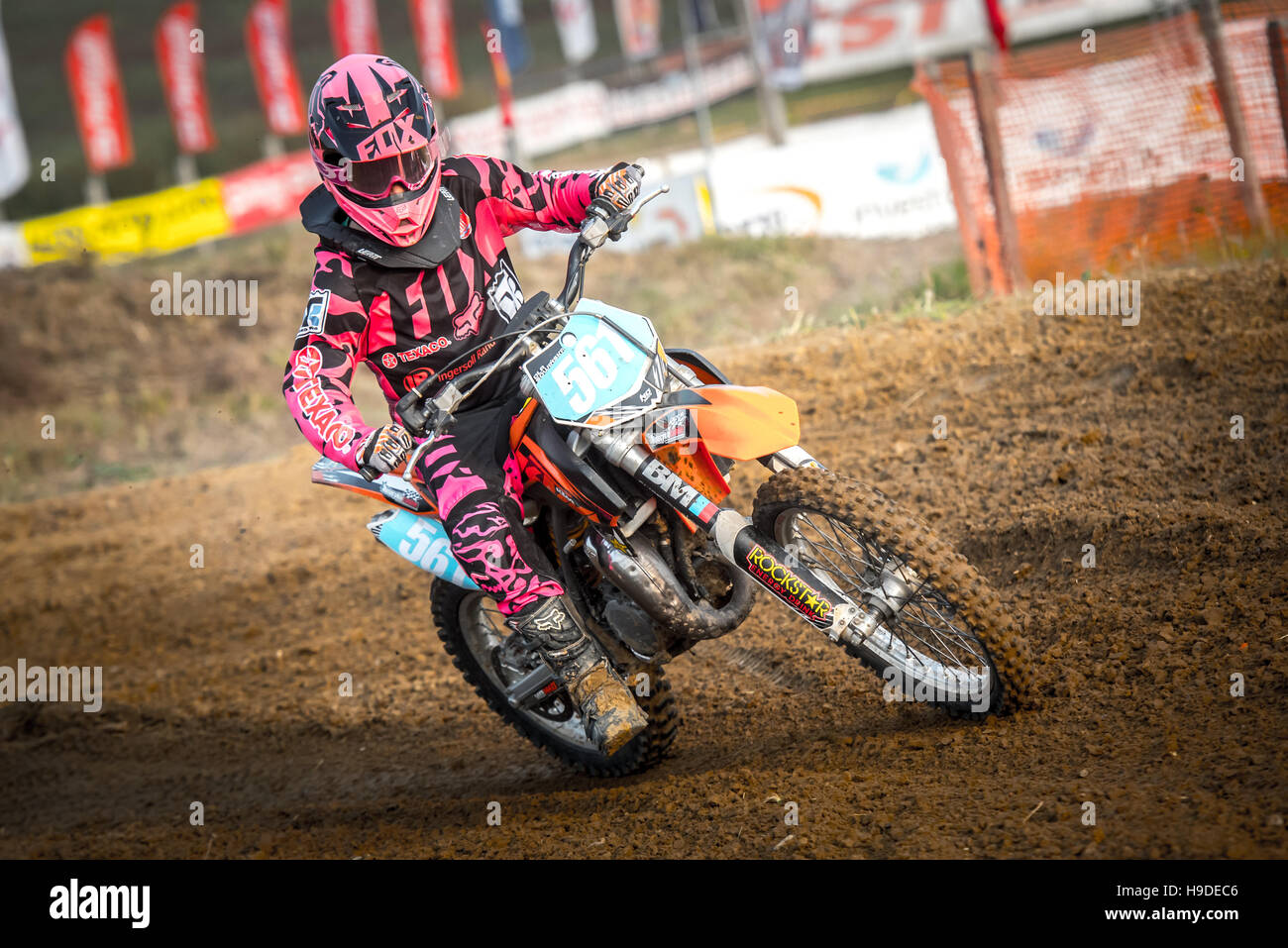 motocross rider in the race Stock Photo - Alamy