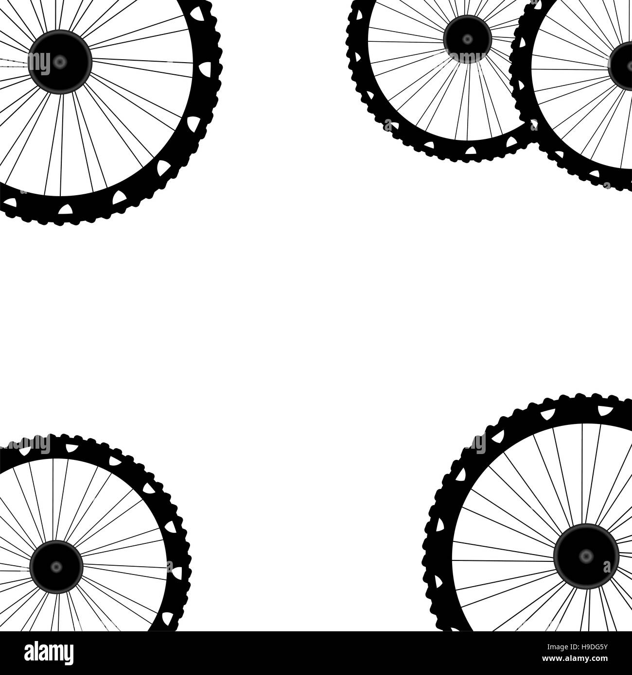 bicycle wheels pattern isolated on white background Stock Photo Alamy
