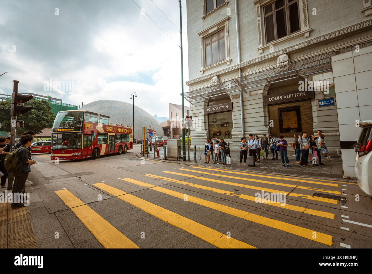 Street Hong Kong famous Nathan Road Tsim Sha Tsui Stock Photo - Alamy