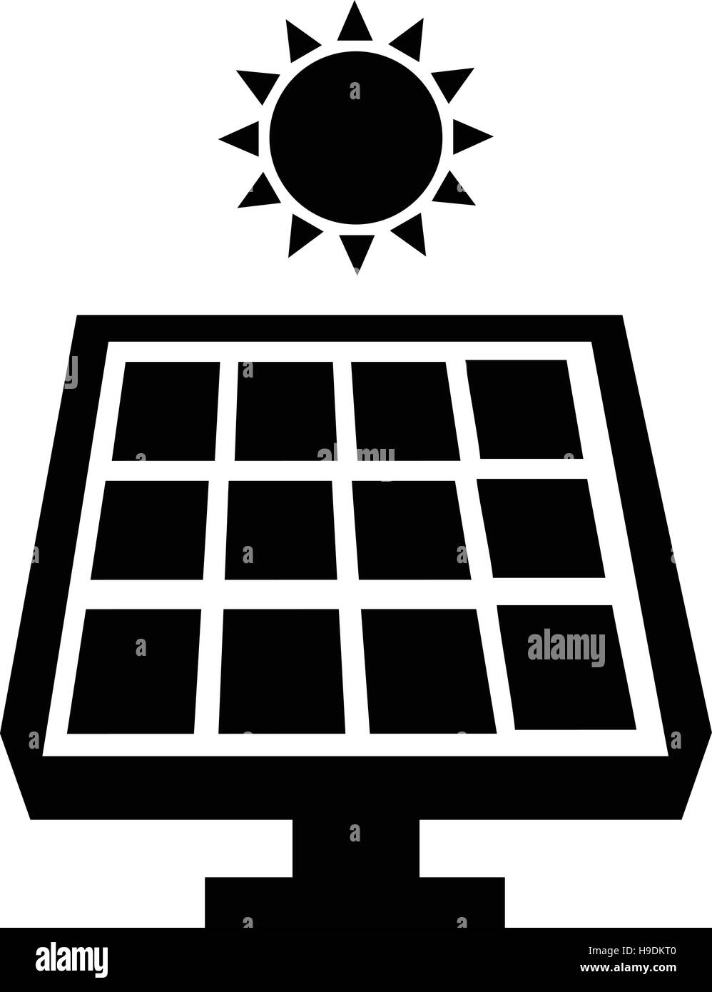 Alternative energy icon black Black and White Stock Photos & Images - Alamy