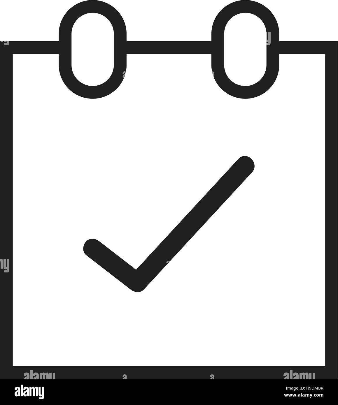 line calendar ok Icon Stock Vector Image & Art Alamy