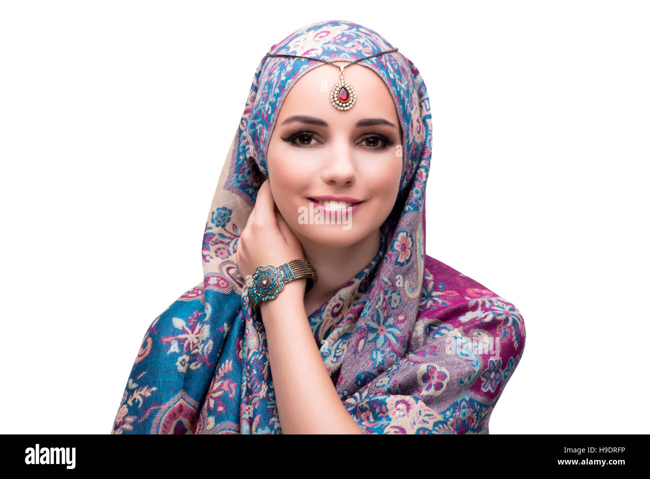 Putting on diamond necklace hi-res stock photography and images - Alamy