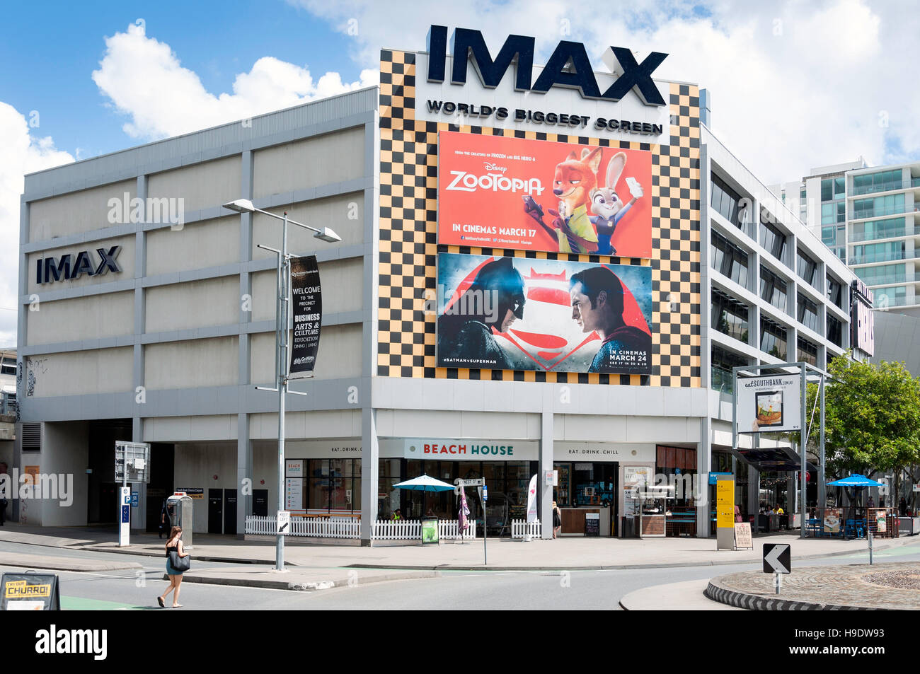 Cineplex South Bank Imax Cinema, Grey Street, South Bank Parklands, South Bank, Brisbane, Queensland, Australia Stock Photo