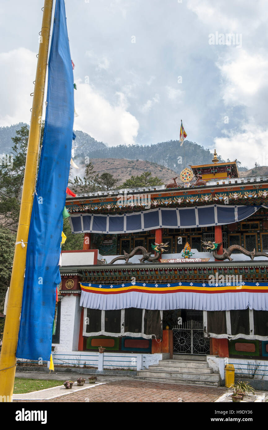 Lachung Monastery in North Sikkim, India. Stock Photo