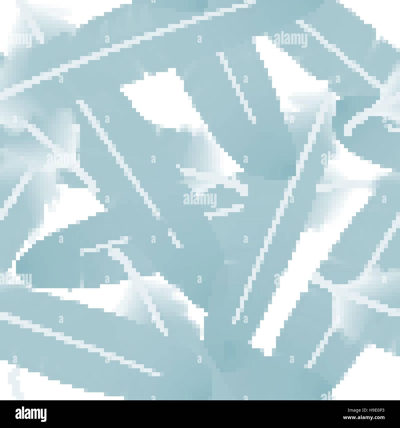 Seamless pattern with blue feathers on the white background. vector ...