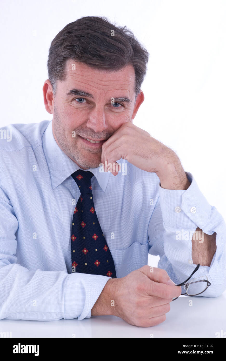 Businessman, over 50, portrait Stock Photo