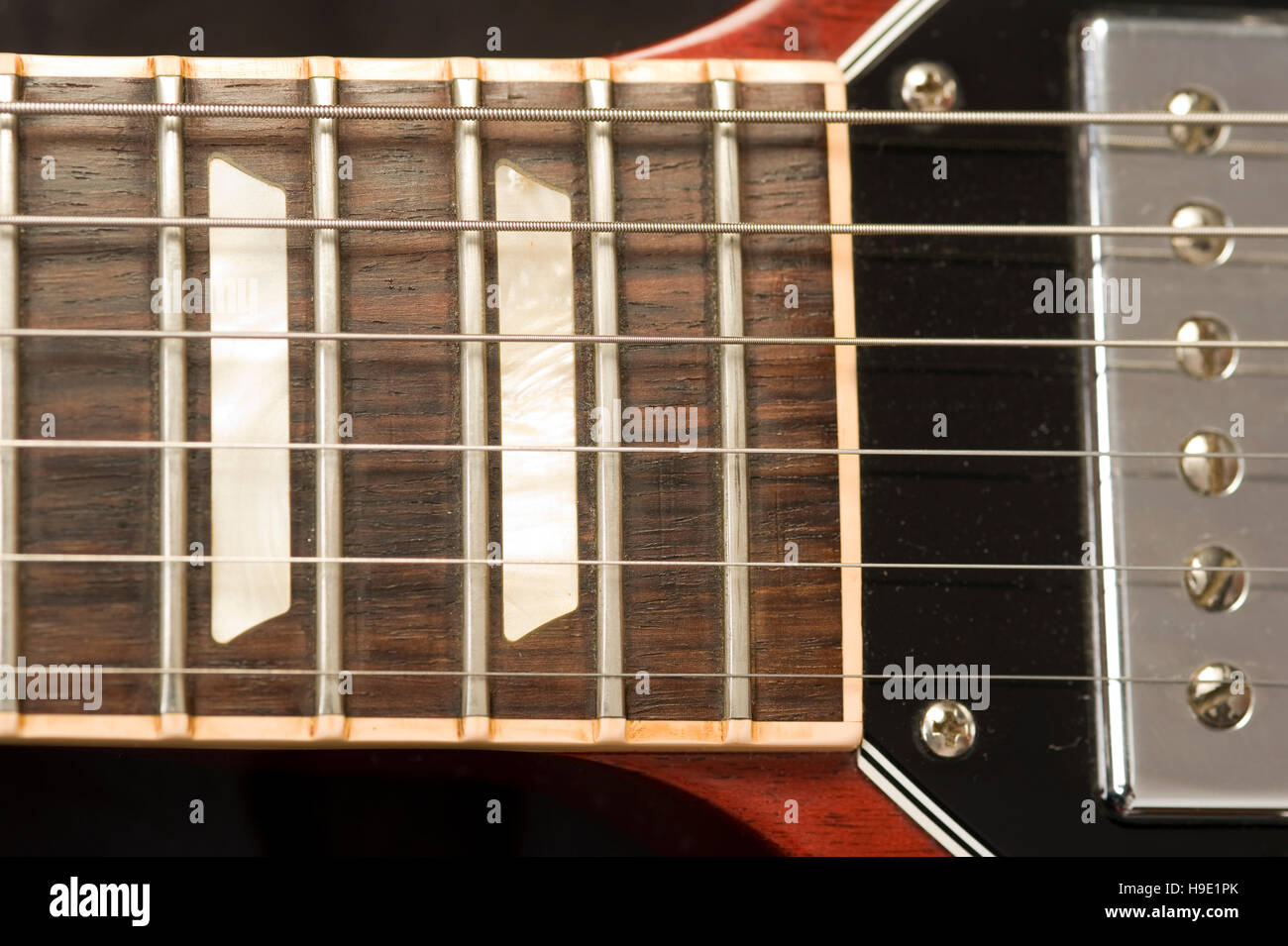 Electric guitar, closeup Stock Photo Alamy