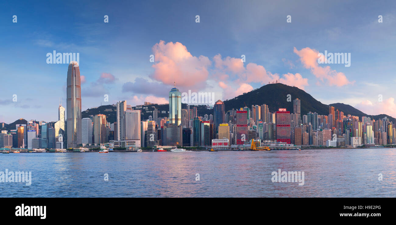 Skyline of Hong Kong Island, Hong Kong, China Stock Photo - Alamy