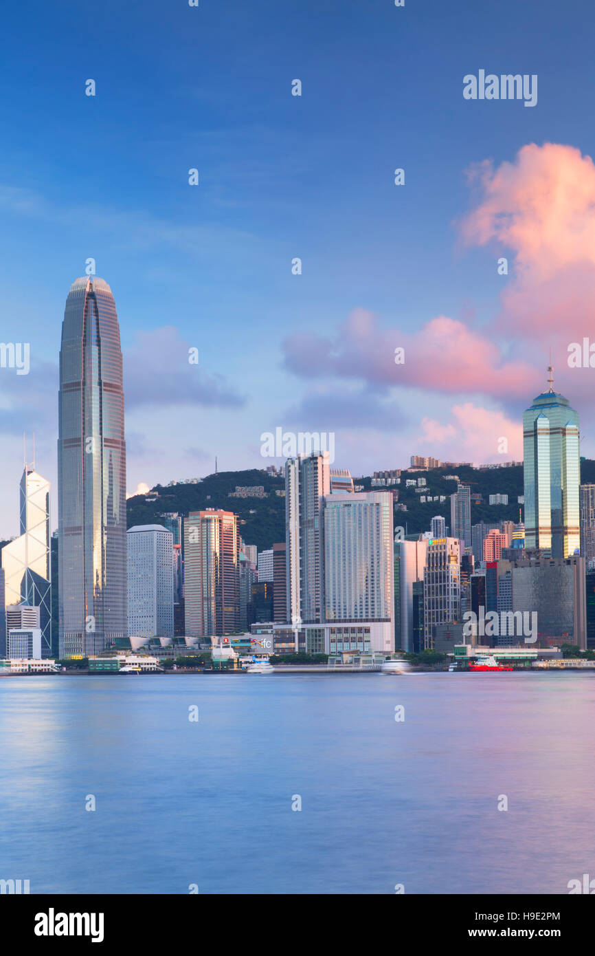 Skyline of Hong Kong Island, Hong Kong, China Stock Photo - Alamy