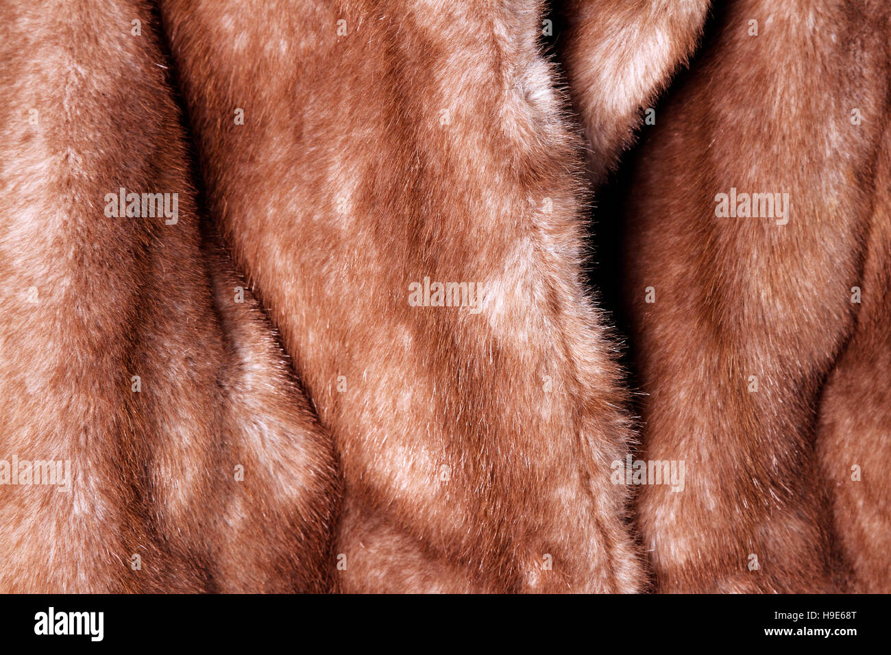 Closeup of brown fur background Stock Photo