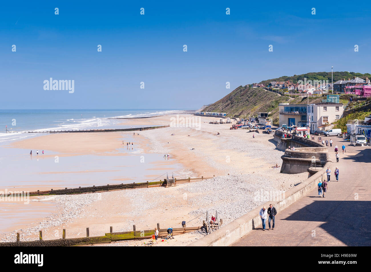 The beach in Cromer , Norfolk , England , Britain , Uk Stock Photo