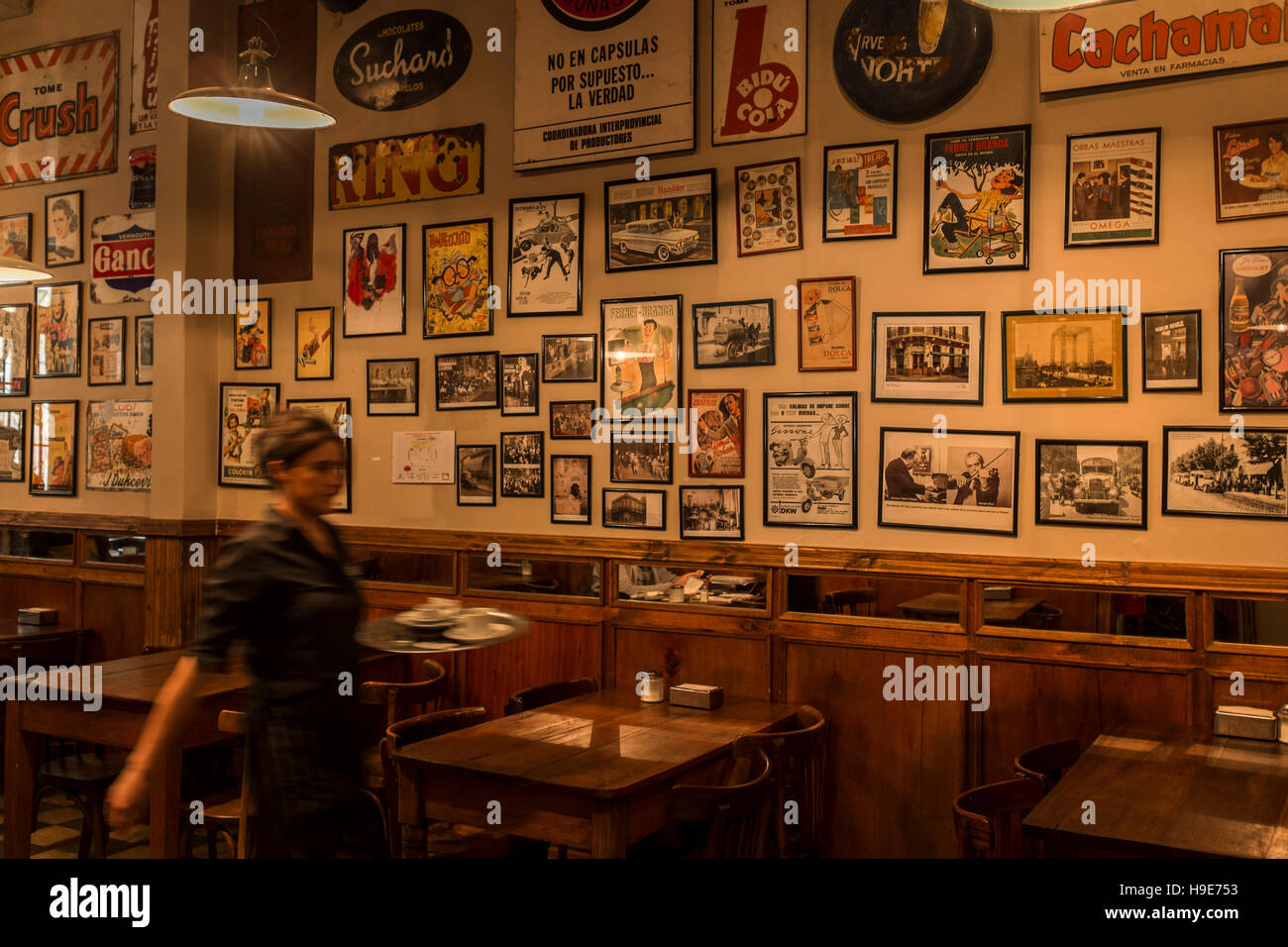 Bar 'La poesia', San Telmo, Buenos Aires Stock Photo