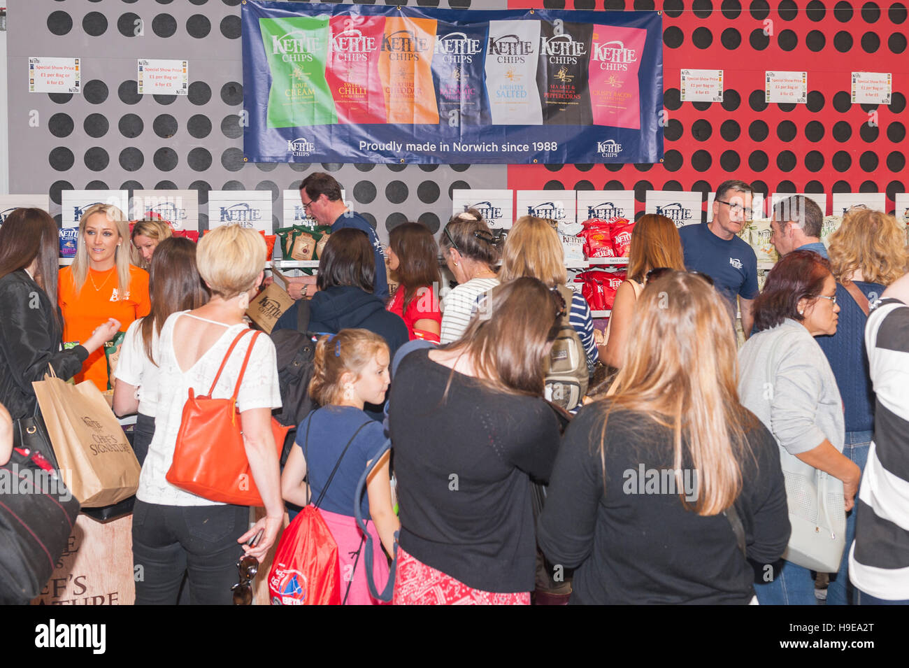 Kettle chips at the Royal Norfolk Show in the Showground , Norwich