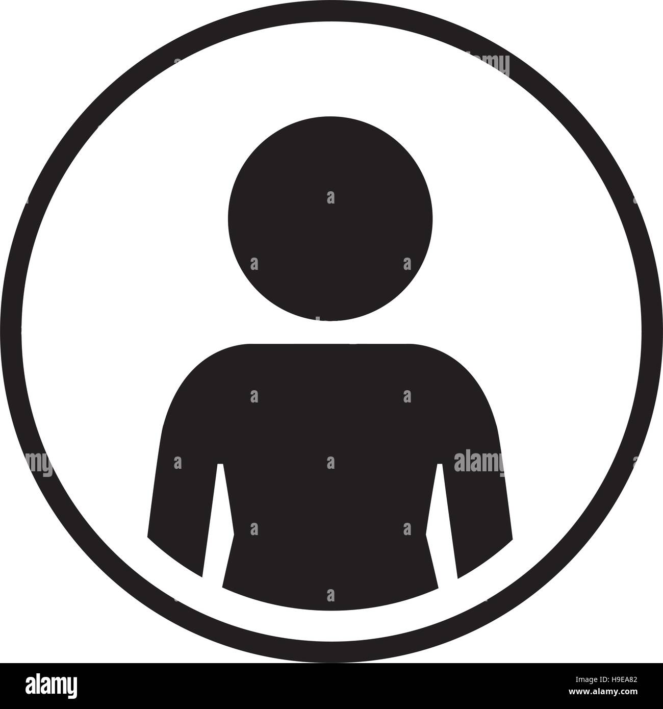 silhouette sphere of half body icon figure human vector illustration Stock Vector