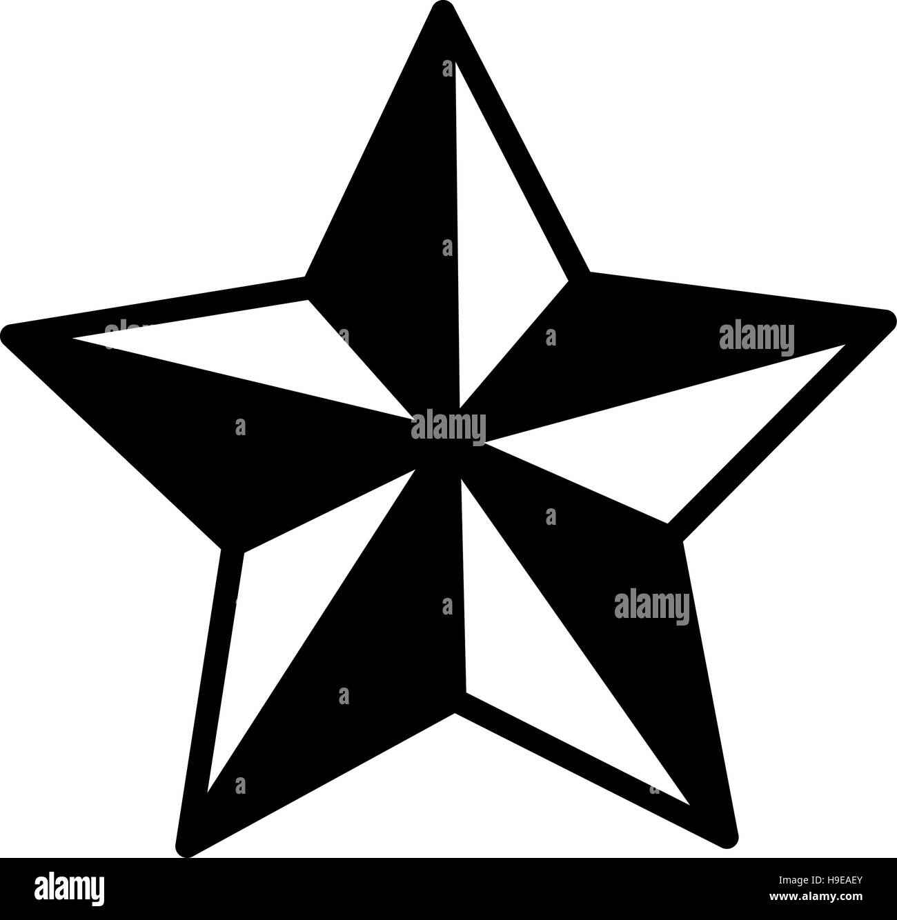 Star of five points Stock Vector Images - Alamy