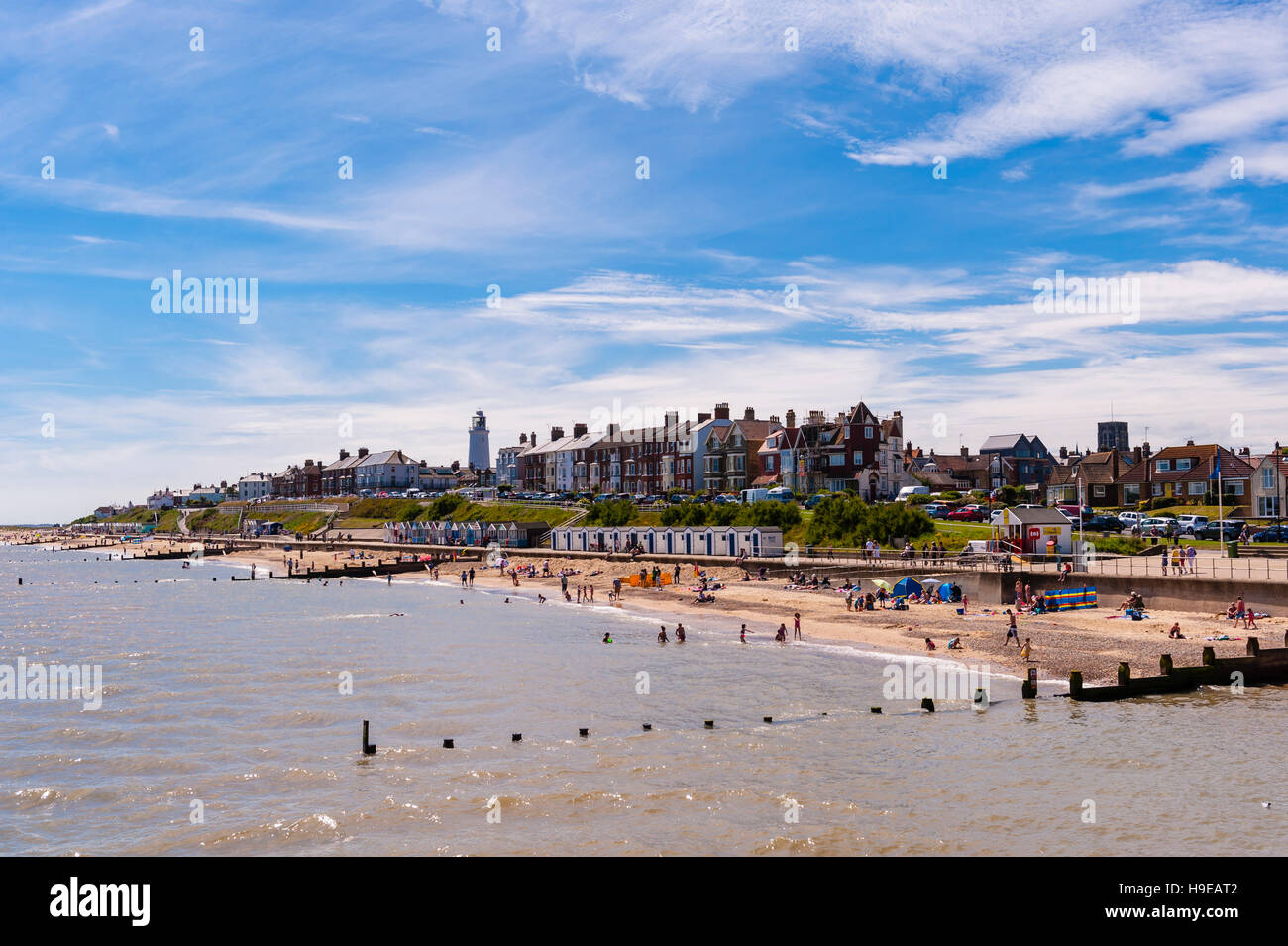 A view from the Pier  in Southwold , Suffolk , England , Britain , Uk Stock Photo