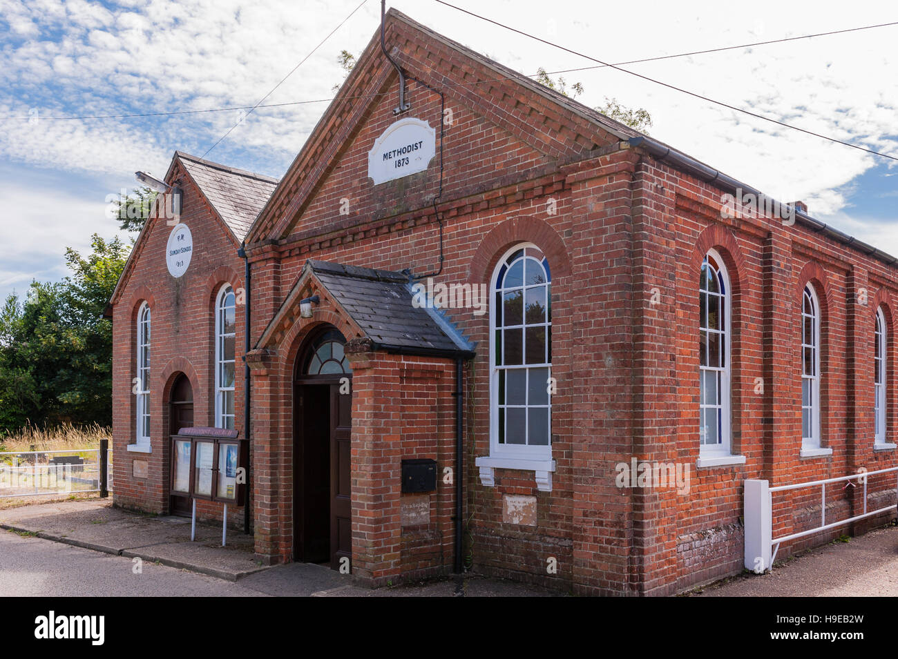 The Methodist Church in Fressingfield , Suffolk , England , Britain , Uk Stock Photo