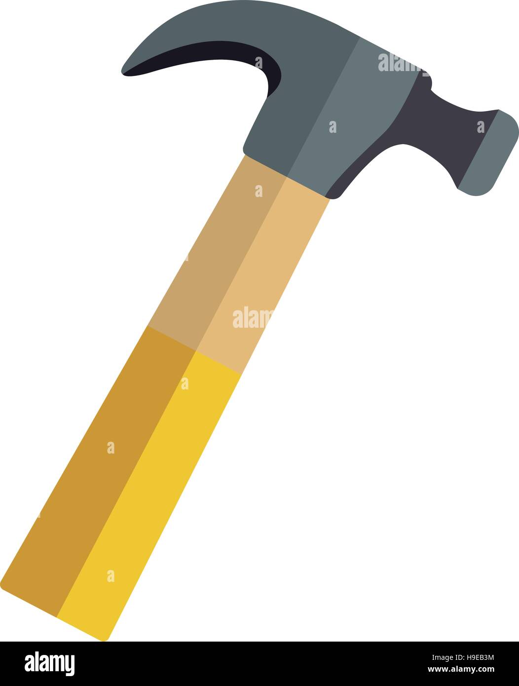 hammer icon tool with wooden handle Stock Vector Image & Art - Alamy
