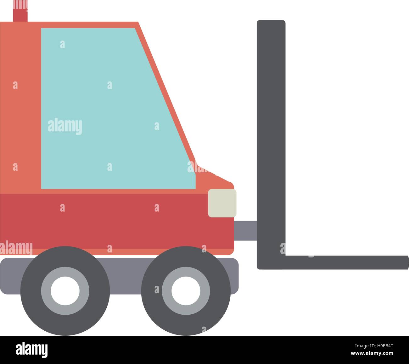 silhouette forklift truck with forks Stock Vector Image & Art - Alamy