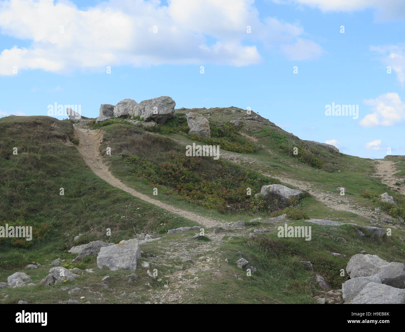 Path Through Hills At Portland Bill Devon Uk Stock Photo Alamy Path Through Hills At Portland Bill Devon Uk Stock Photo Alamy