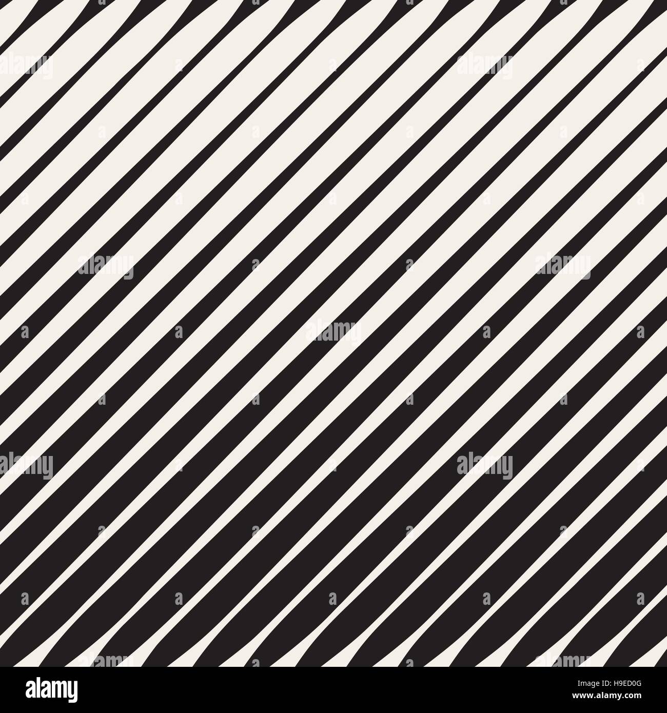 Vector Seamless Black and White Halftone Diagonal Stripes Pattern Stock ...