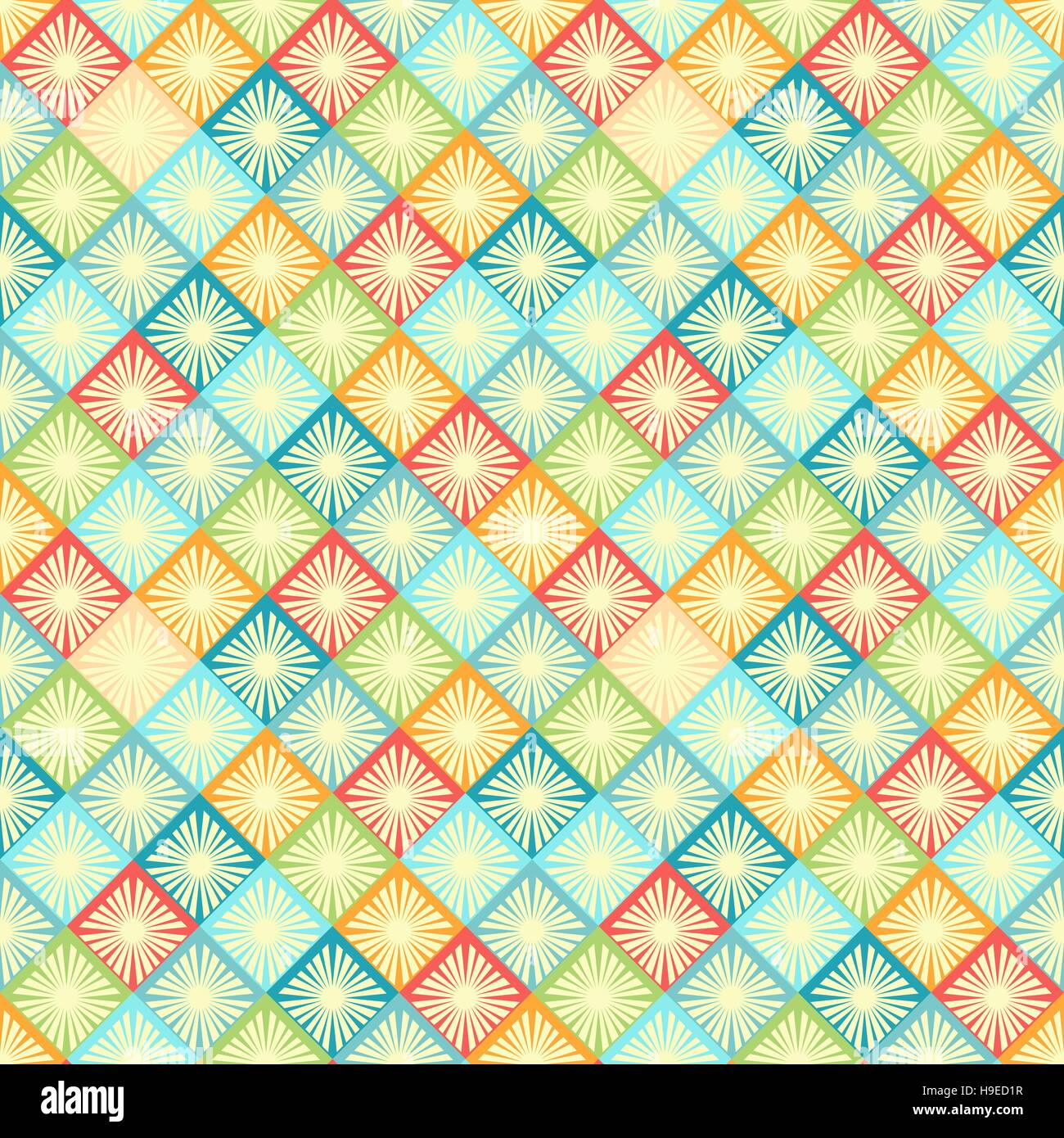 rhombus seamless pattern. bright colors geometric tiles with rhombus ...