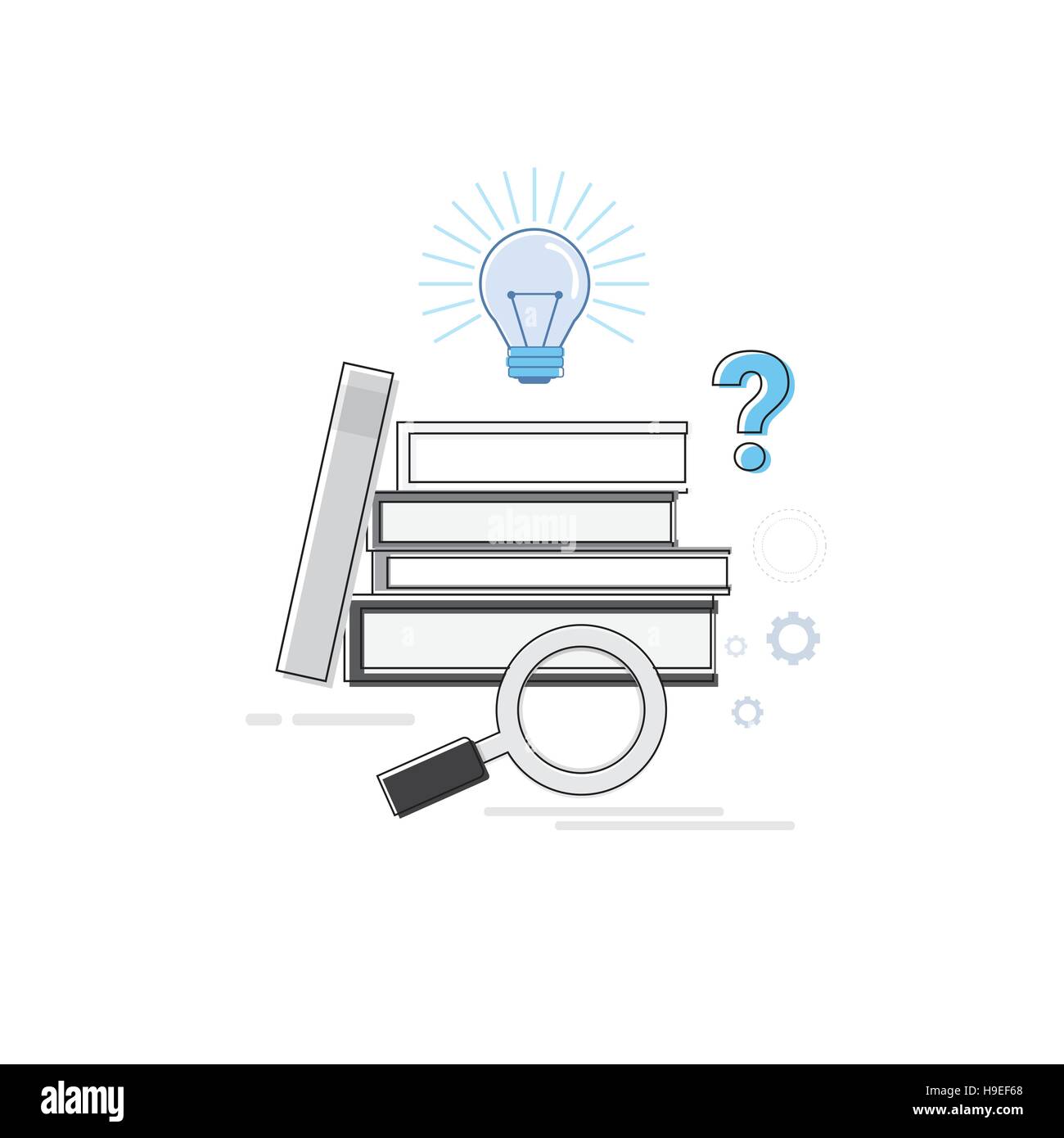 Education Online Learning Web Banner Thin Line Stock Vector Image & Art ...