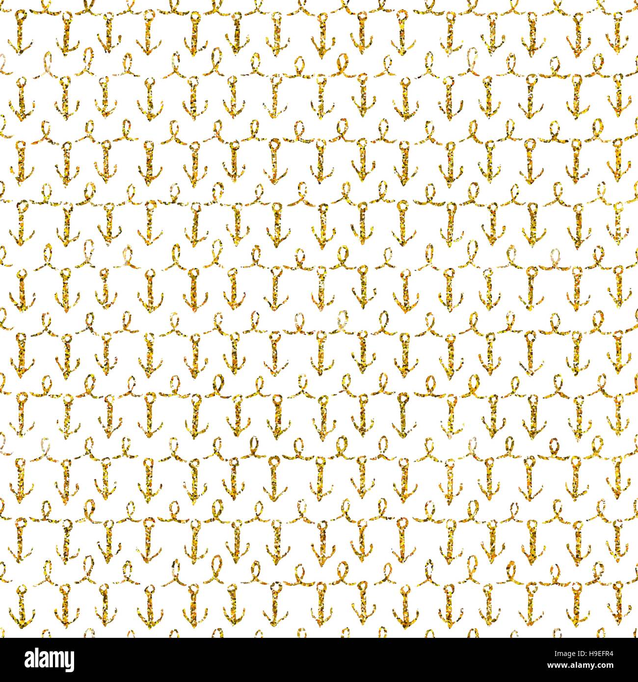 Vector. Seamless pattern with gold glitter element. Seamless pattern ...