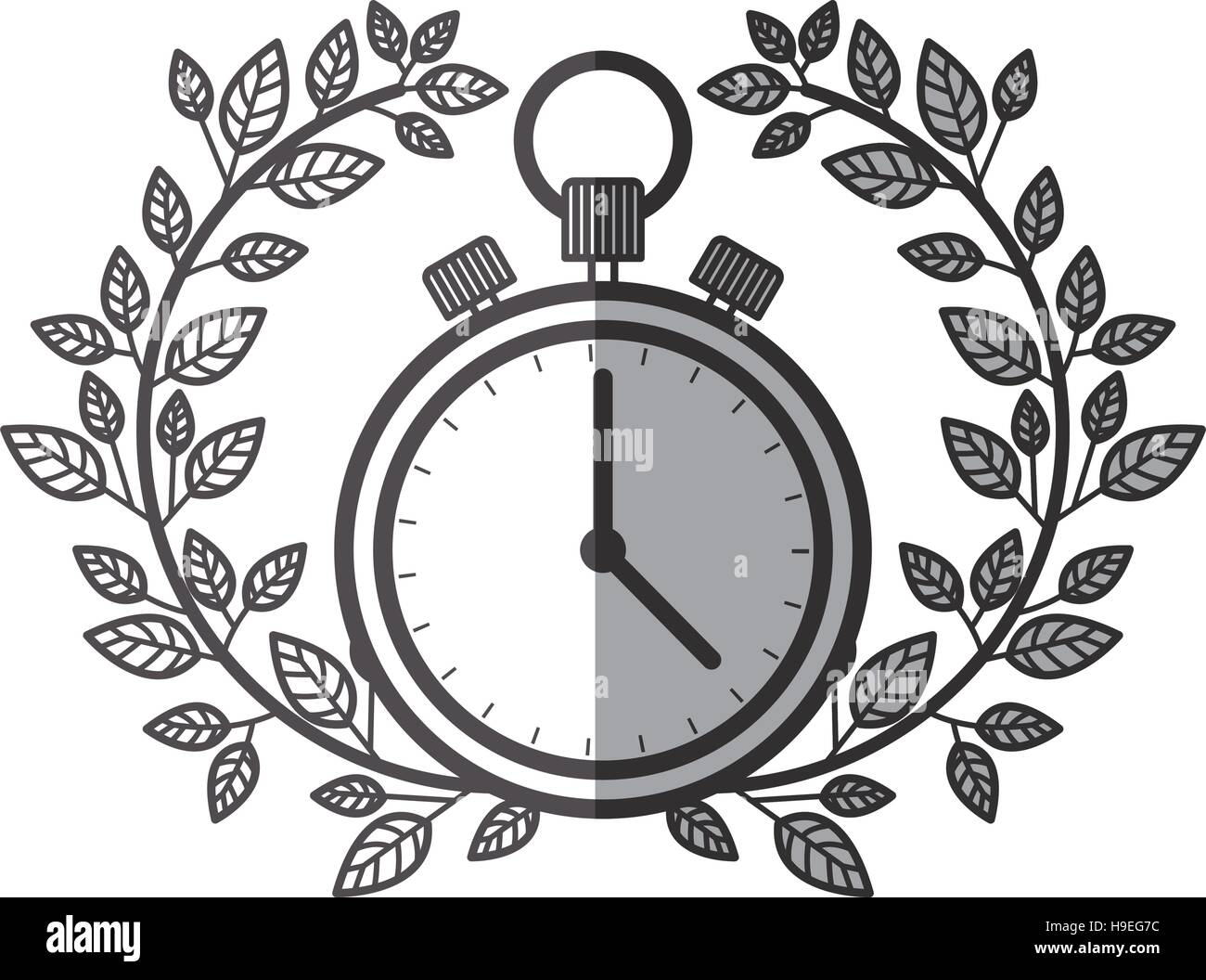Chronometer icon. Healthy lifestyle fitness and sport theme. Isolated ...