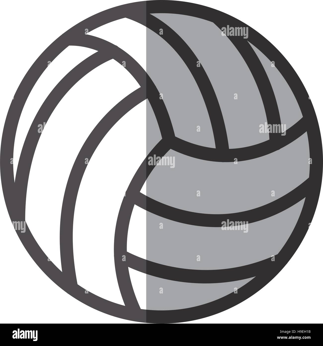 ball of volleyball icon. Sport hobby competition and game theme. Vector illustration Stock