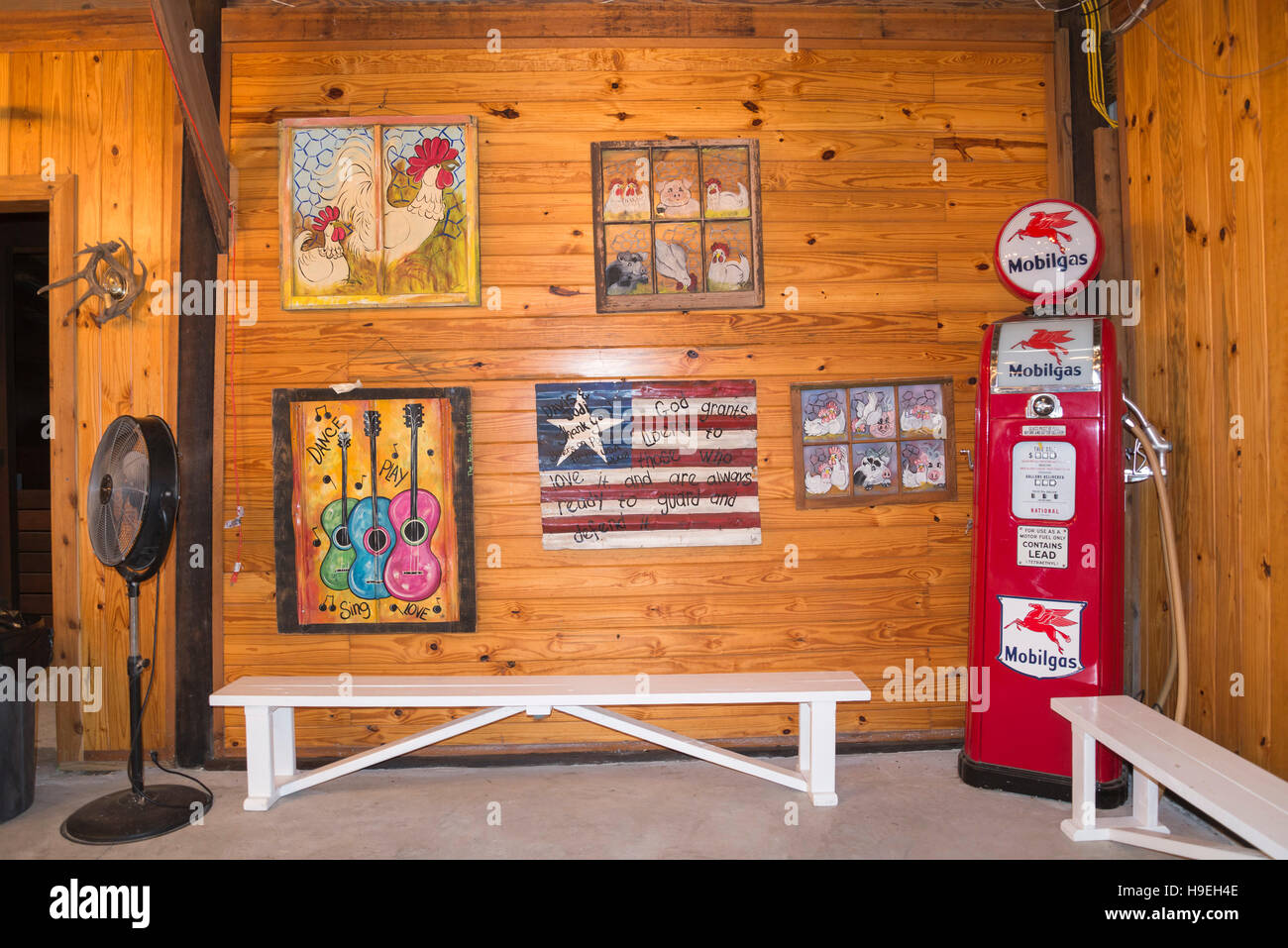 Interior of The Barn rental facility at Rembert Farms in Alachua