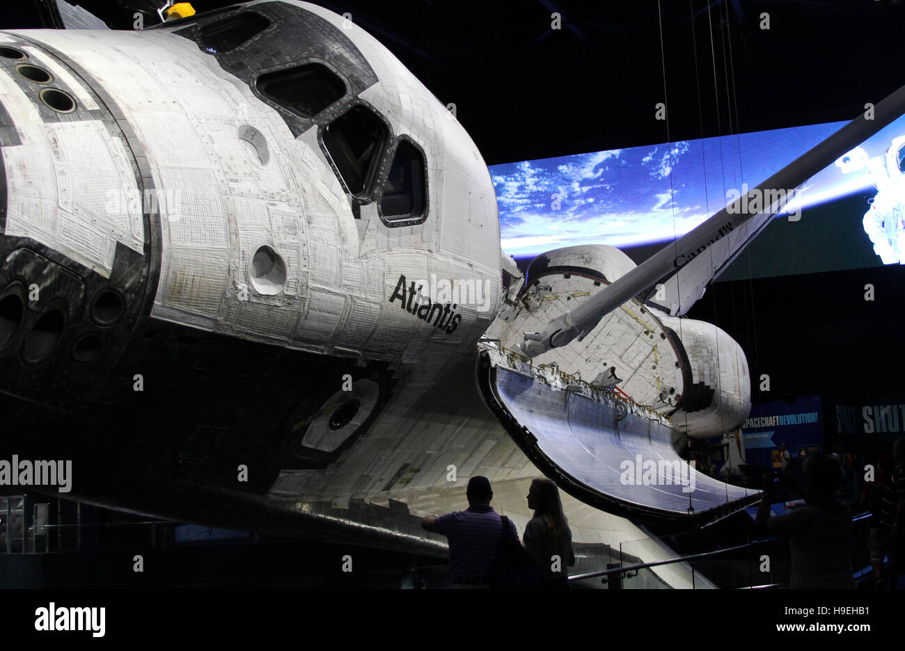 Atlantis Space Shuttle at Kennedy Space Center, Florida Stock Photo